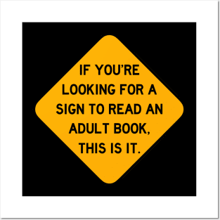 Sign to Read an Adult Book Posters and Art